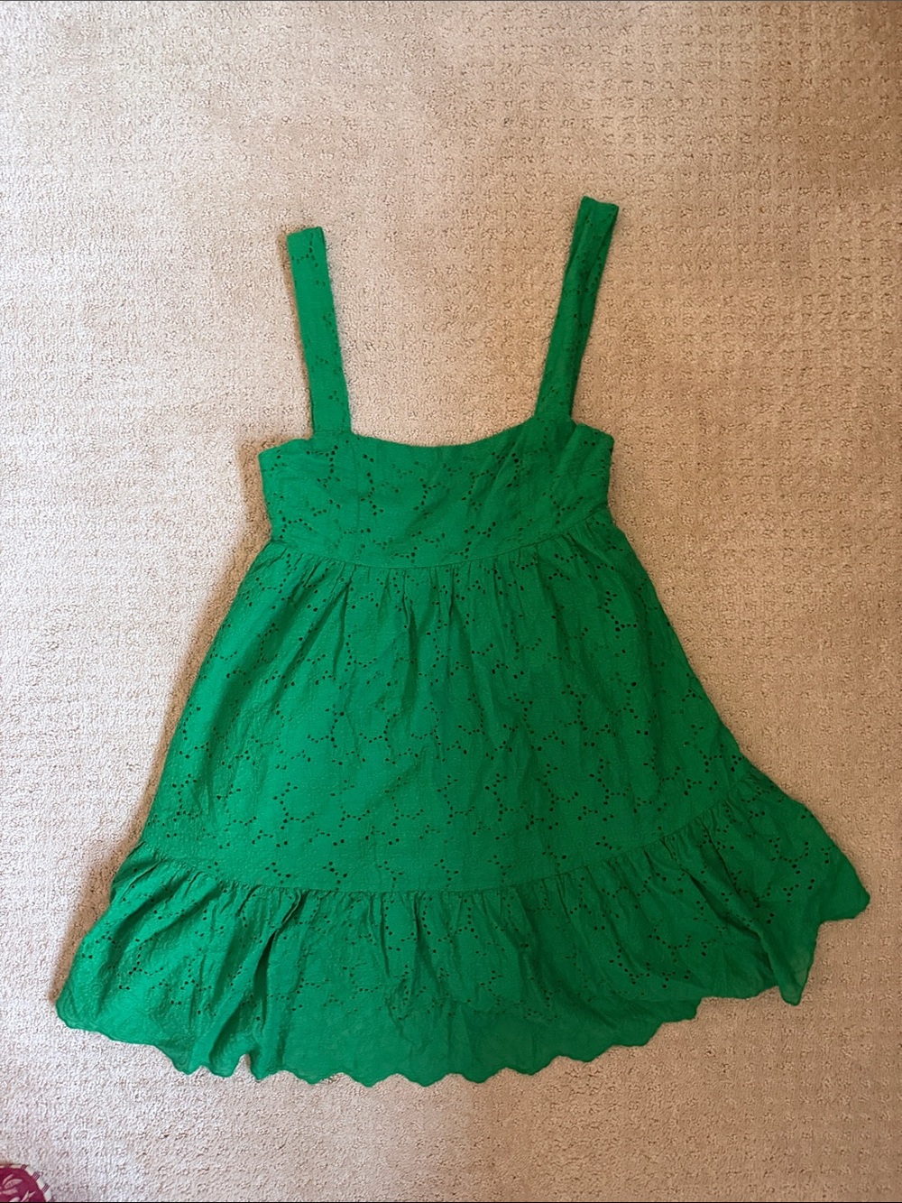 Altar’d State Green Eyelet Sundress Size Medium